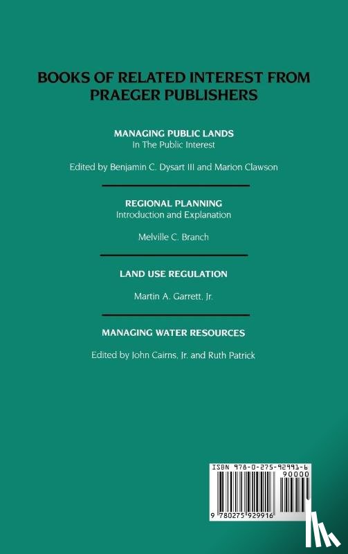  - Public Interest in the Use of Private Lands