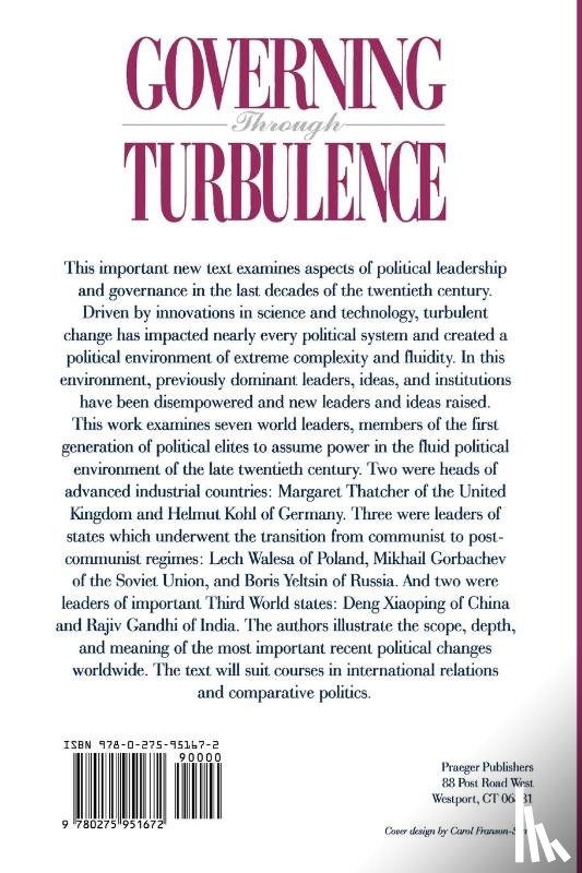 Best, Paul J., Rai, Kul, Walsh, Dave - Governing Through Turbulence