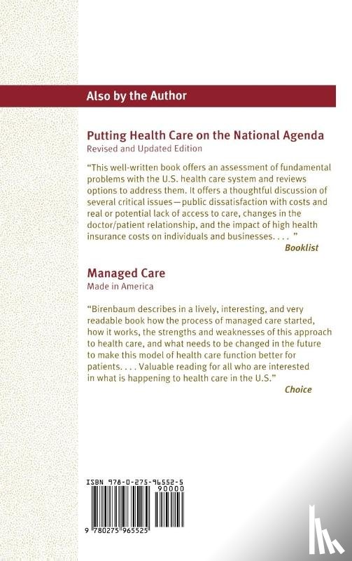 Birenbaum, Arnold - Disability and Managed Care