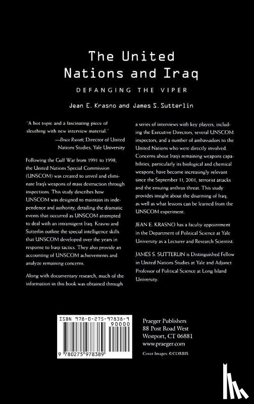 Krasno, Jean, Sutterlin, James S. - The United Nations and Iraq
