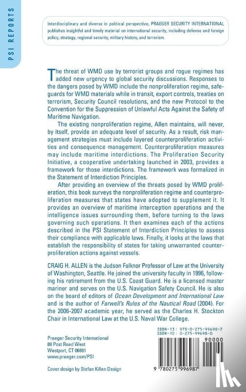 Allen, Craig H. - Maritime Counterproliferation Operations and the Rule of Law