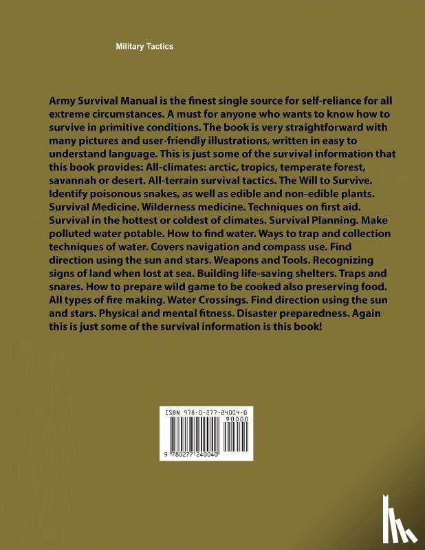 Department of the Army, Department of Defense - US Army Survival Manual