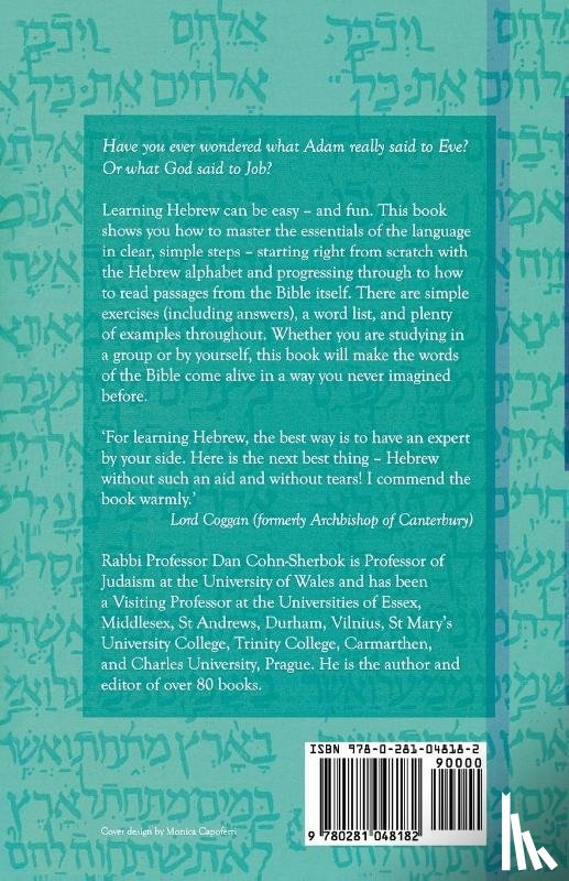 Cohn-Sherbok, Dan - Biblical Hebrew For Beginners