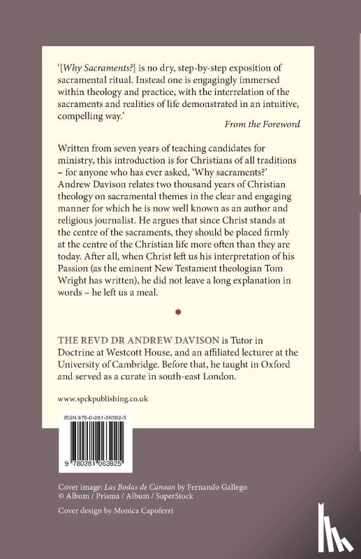 Davison, Dr Andrew - Why Sacraments?