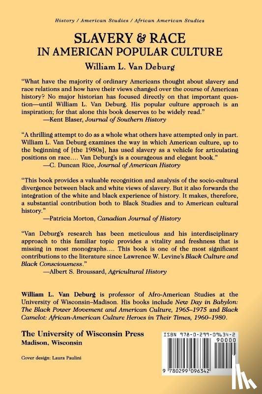 Deburg, William L.Van - Slavery and Race in American Popular Culture