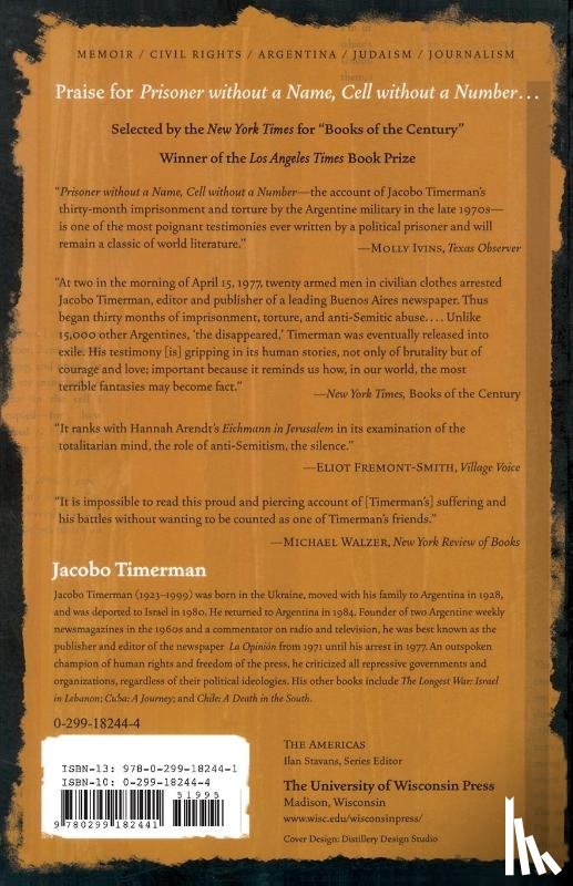 Timerman, Jacobo - Prisoner Without a Name, Cell Without a Number