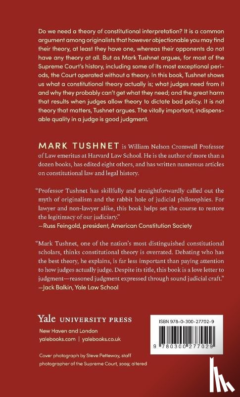 Tushnet, Mark - Who Am I to Judge?