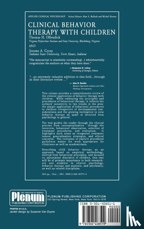 Fitzgerald, Hiram - Theory and Research in Behavioral Pediatrics