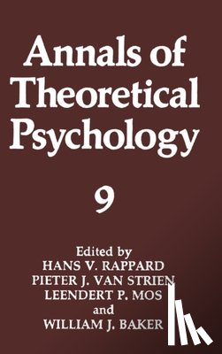 Rappard, Hans Van - Annals of Theoretical Psychology: Volume 9