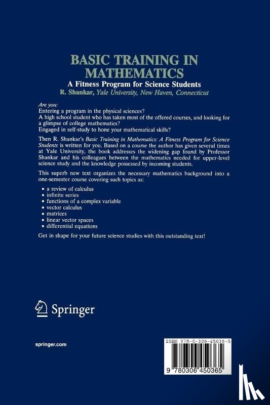Shankar, R. - Basic Training in Mathematics