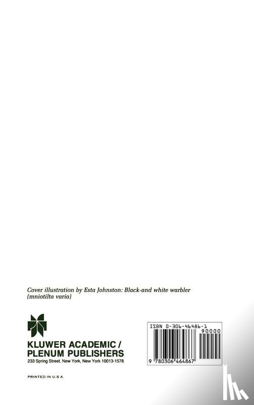  - Current Ornithology