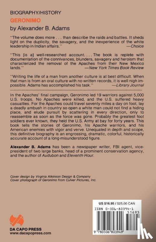 Adams, Alexander B. - Geronimo