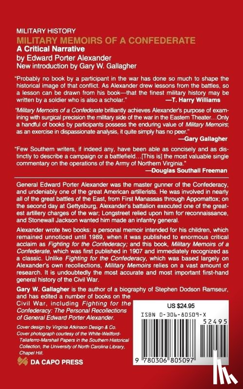 Porter Alexander, Edward - Military Memoirs Of A Confederate