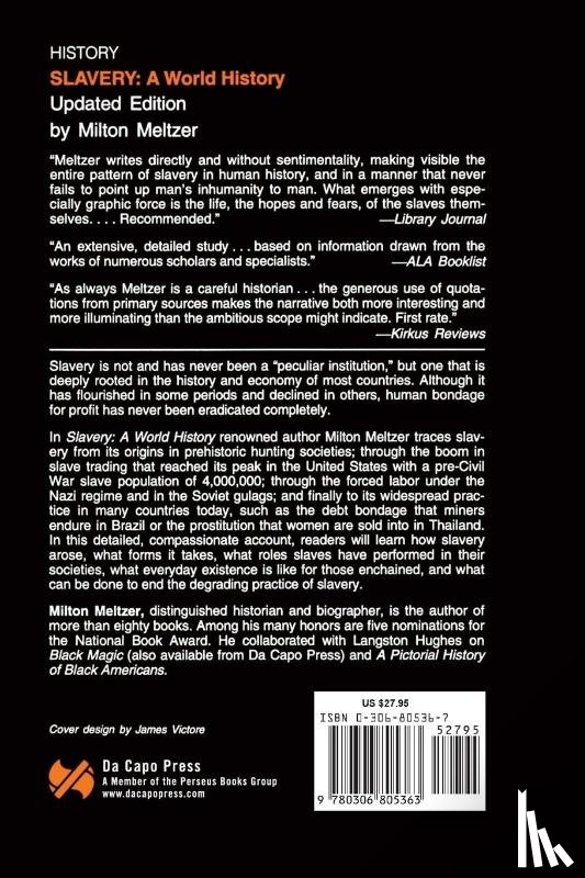 Meltzer, Milton - Slavery