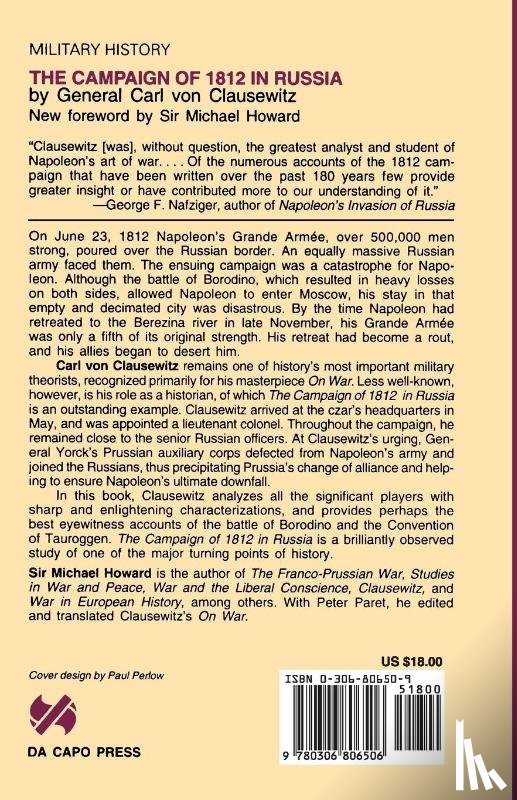 Von Clausewitz, Carl - The Campaign Of 1812 In Russia