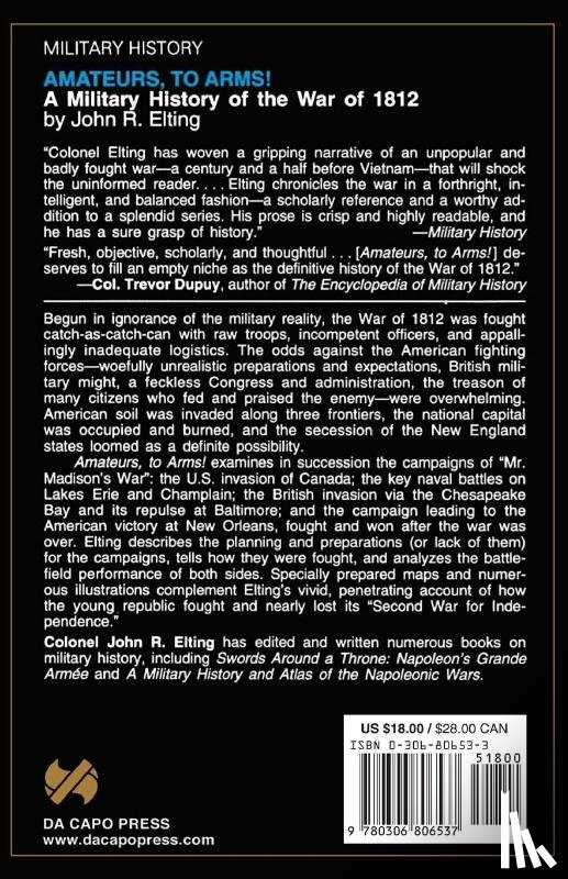 Elting, John - Amateurs, To Arms!