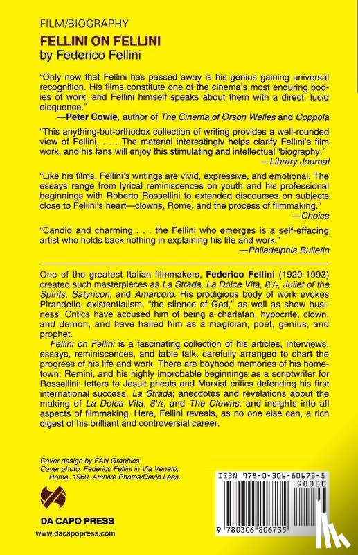 Fellini, Federico - Fellini On Fellini
