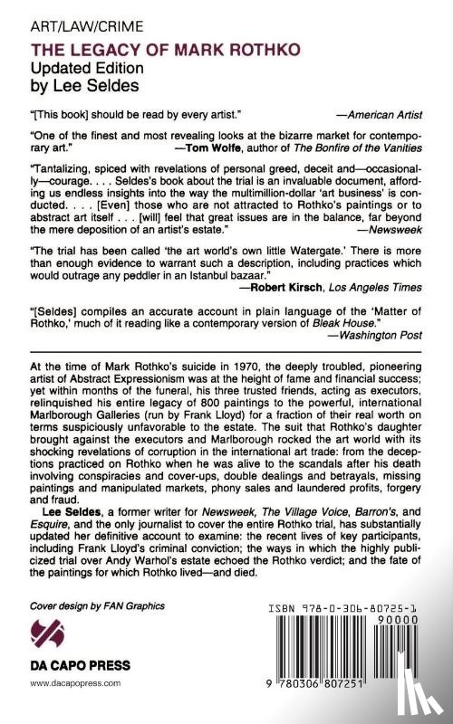 Seldes, Lee - The Legacy Of Mark Rothko