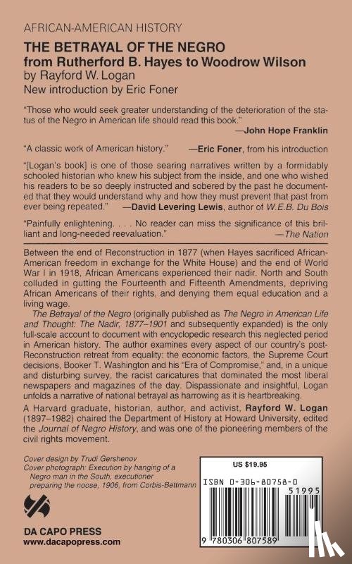 Logan, Rayford - The Betrayal Of The Negro