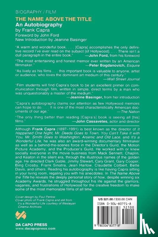 Capra, Frank - The Name Above The Title