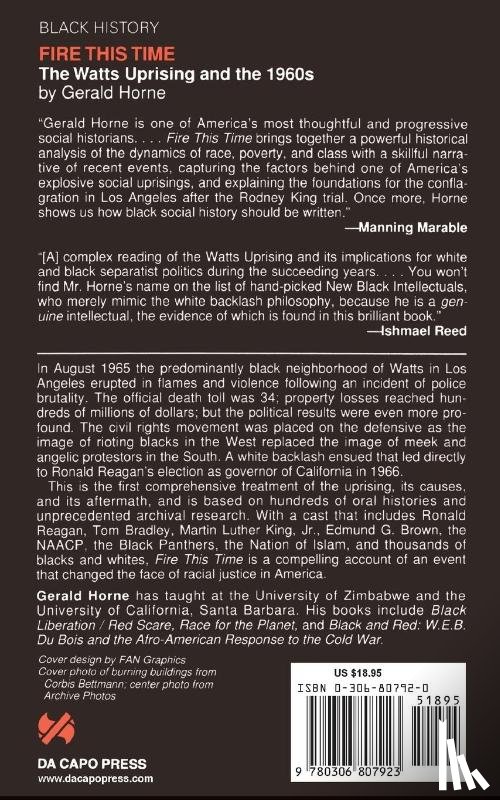 Horne, Gerald - Fire This Time