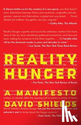 Shields, David - REALITY HUNGER