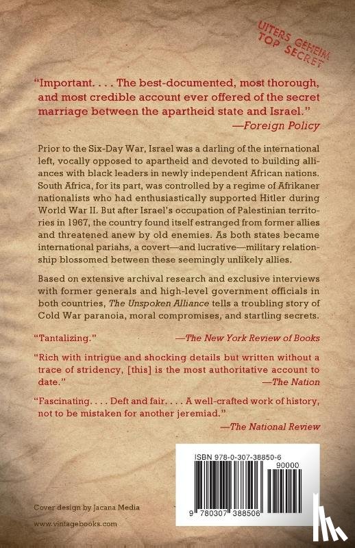 Polakow-Suransky, Sasha - The Unspoken Alliance
