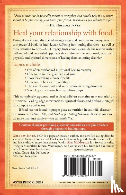 Jantz, Gregory - Hope, Help & Healing for Eating Disorders