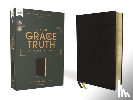 Mohler Jr, R. Albert - NASB, The Grace and Truth Study Bible (Trustworthy and Practical Insights), Bonded Leather, Black, Red Letter, 1995 Text, Comfort Print