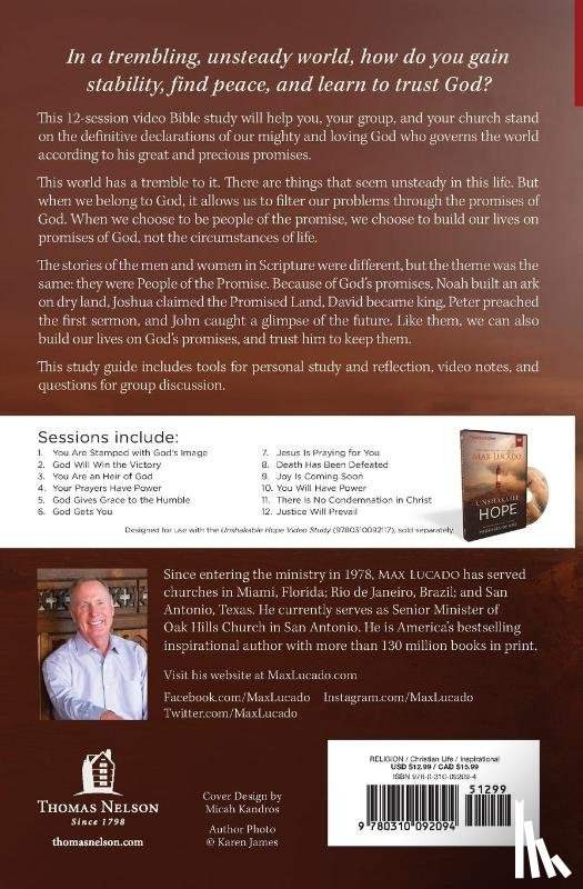 Lucado, Max - Unshakable Hope Bible Study Guide