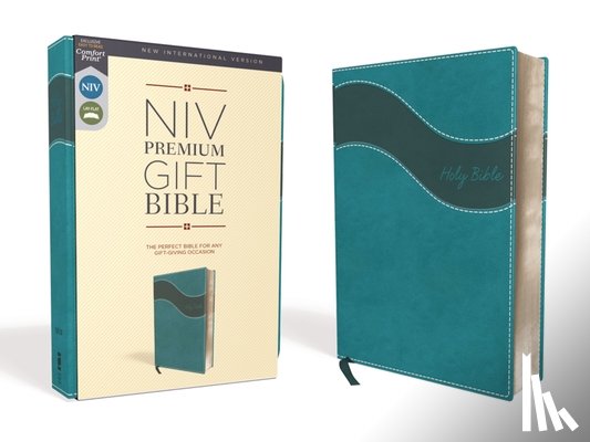 Zondervan - Niv, Premium Gift Bible, Leathersoft, Blue, Red Letter Edition, Comfort Print