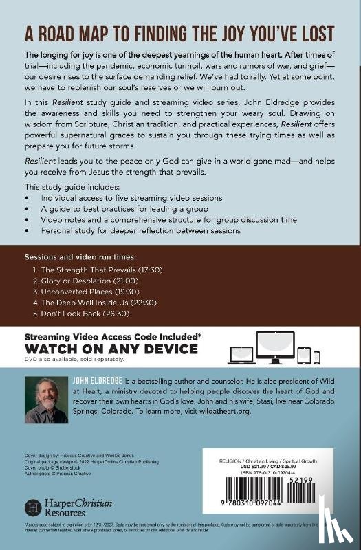Eldredge, John - Resilient Bible Study Guide plus Streaming Video