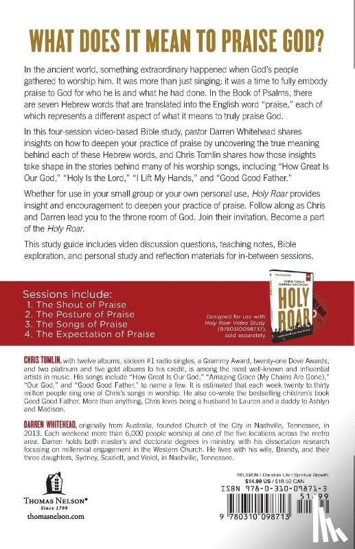 Tomlin, Chris, Whitehead, Darren - Holy Roar Bible Study Guide