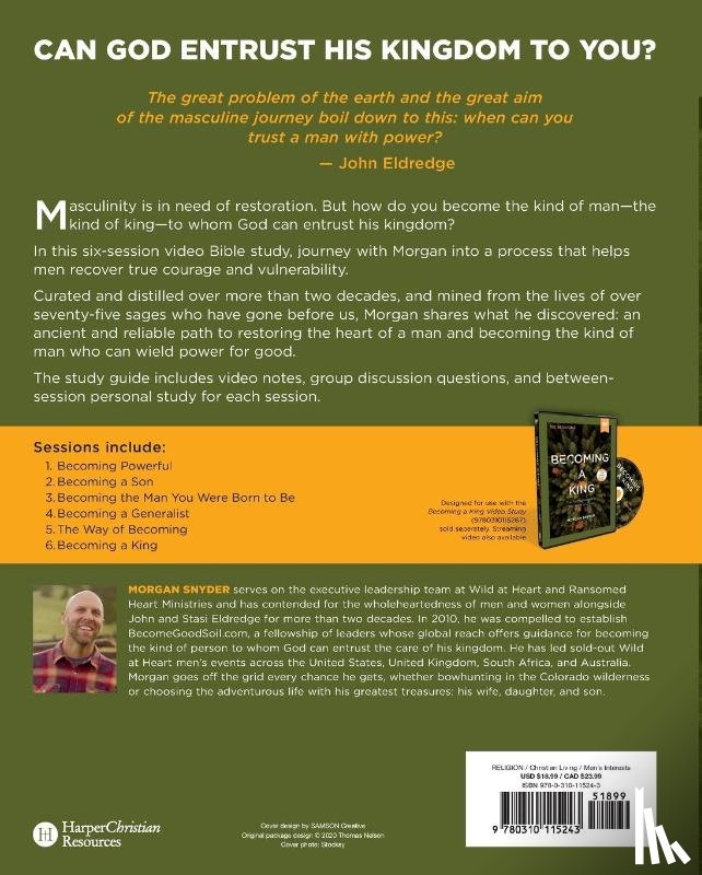 Snyder, Morgan - Becoming a King Study Guide