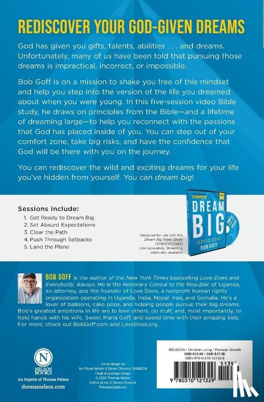 Goff, Bob - Dream Big Study Guide