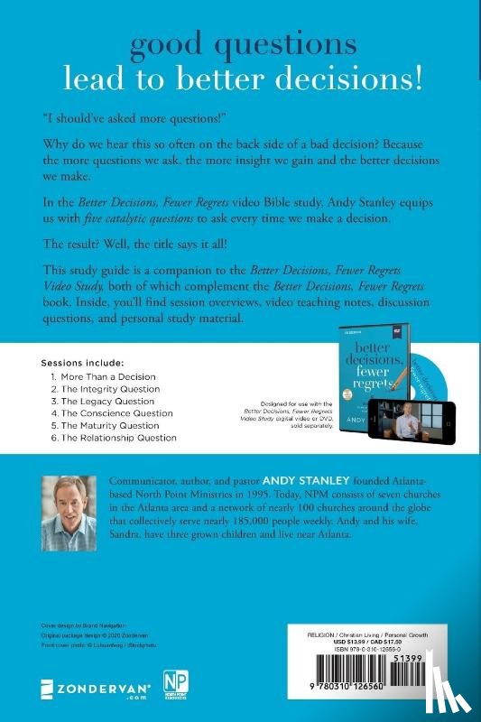 Stanley, Andy - Better Decisions, Fewer Regrets Bible Study Guide