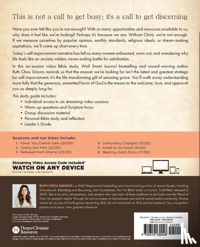 Simons, Ruth Chou - When Strivings Cease Bible Study Guide plus Streaming Video