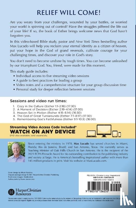 Lucado, Max - You Were Made for This Moment Bible Study Guide plus Streaming Video