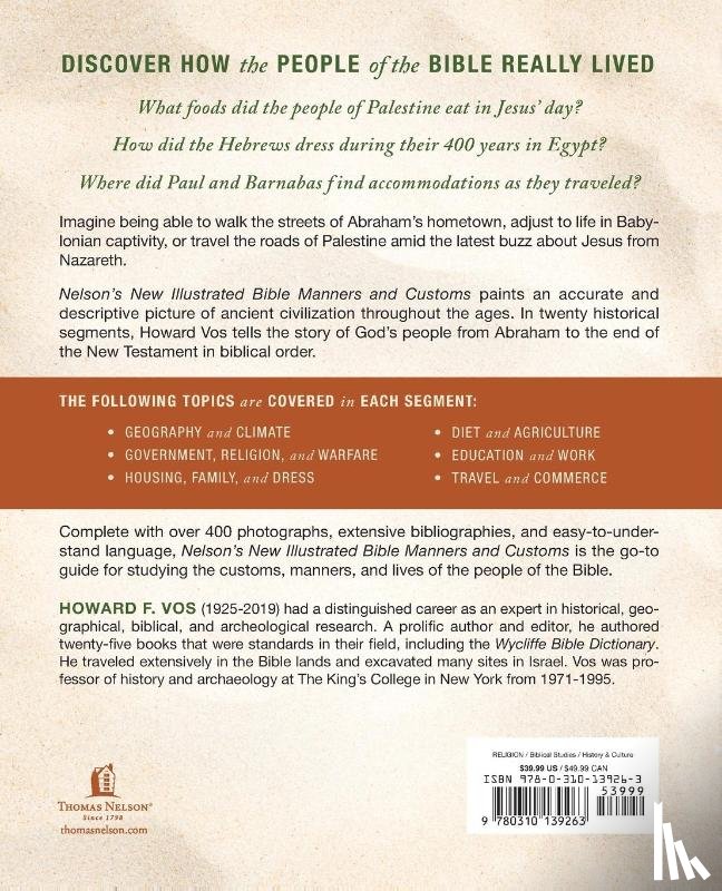 Vos, Howard - Nelson's New Illustrated Bible Manners and Customs | Softcover