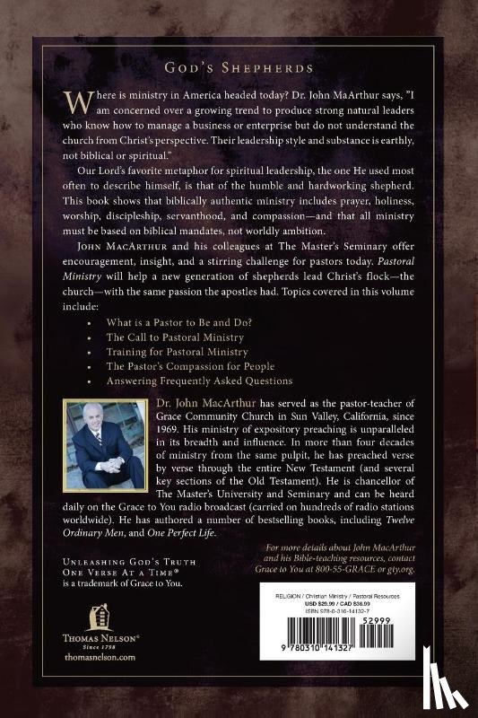 MacArthur, John F., Master's Seminary Faculty - Pastoral Ministry