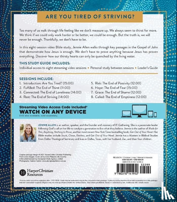 Allen, Jennie - Nothing to Prove Bible Study Guide plus Streaming Video