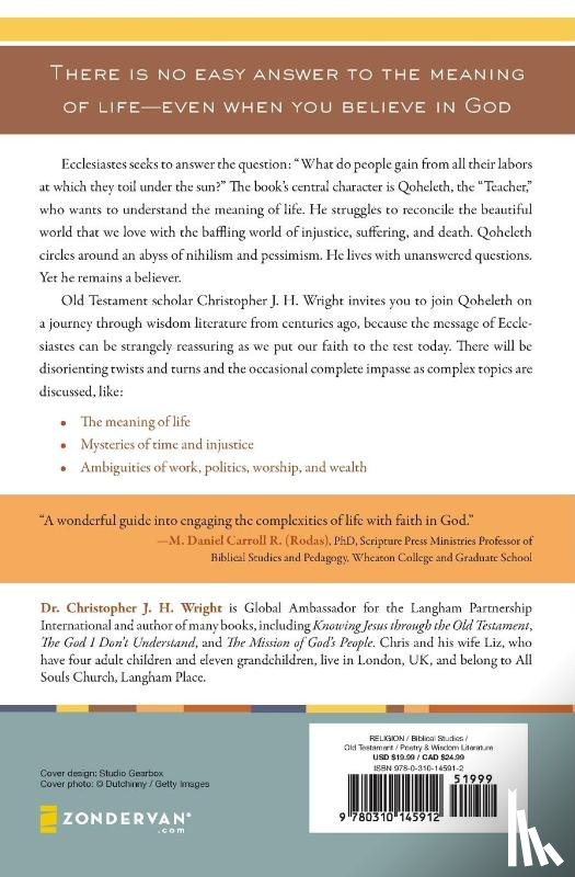 Wright, Christopher J. H. - Hearing the Message of Ecclesiastes