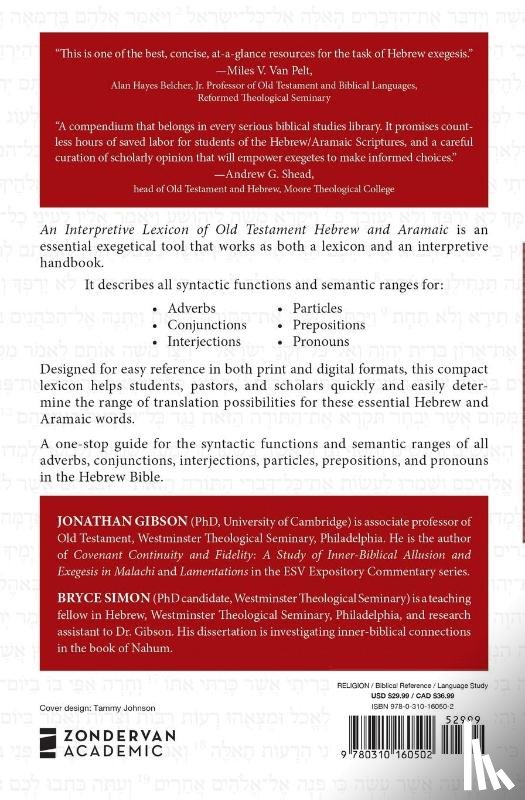 Gibson, Jonathan, Simon, Bryce - An Interpretive Lexicon of Old Testament Hebrew and Aramaic