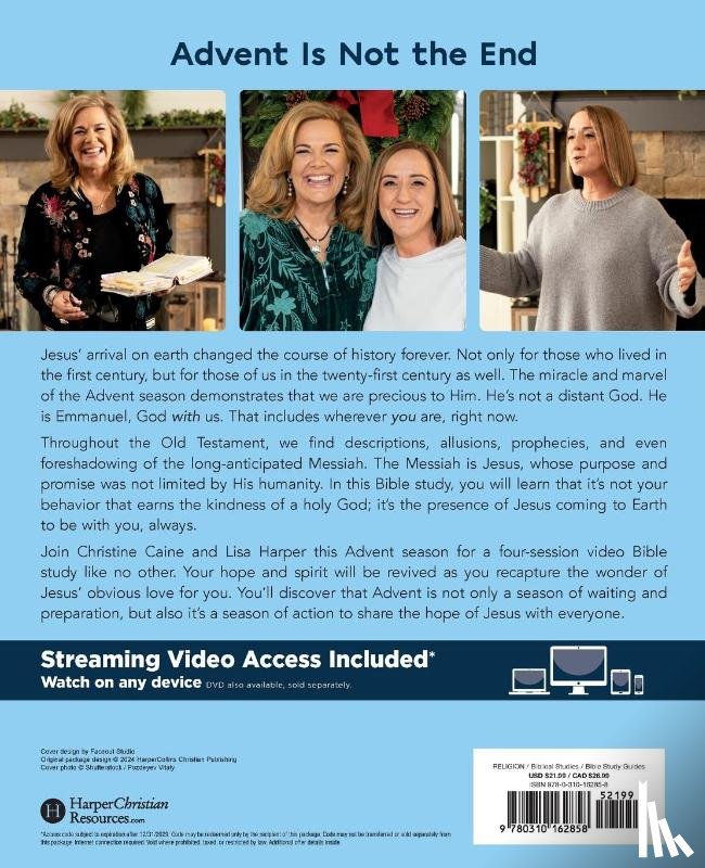 Caine, Christine, Harper, Lisa - The Marvel and Miracle of Advent Bible Study Guide plus Streaming Video