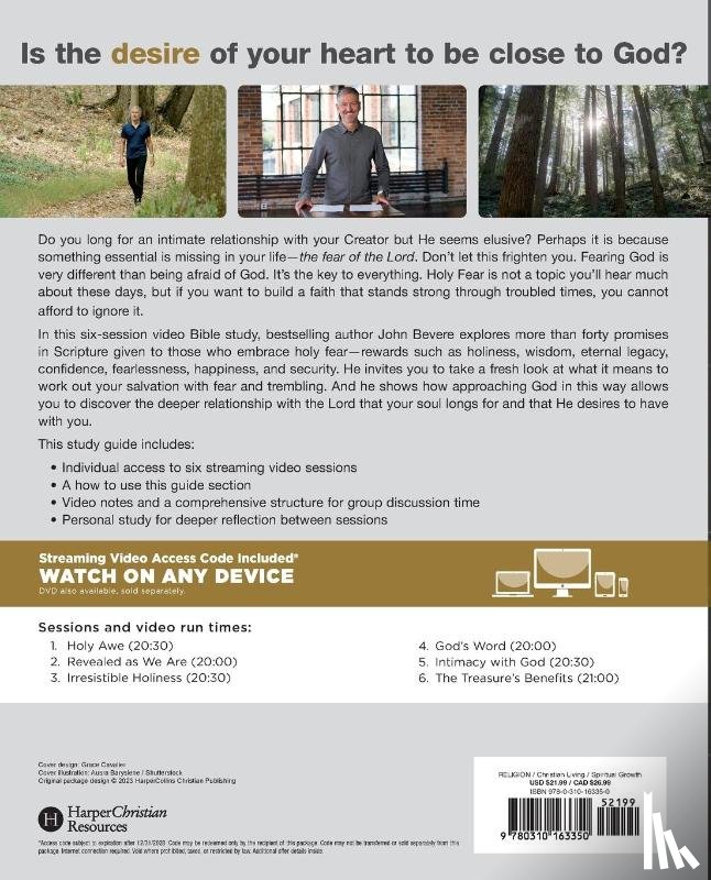 Bevere, John - The Awe of God Bible Study Guide plus Streaming Video