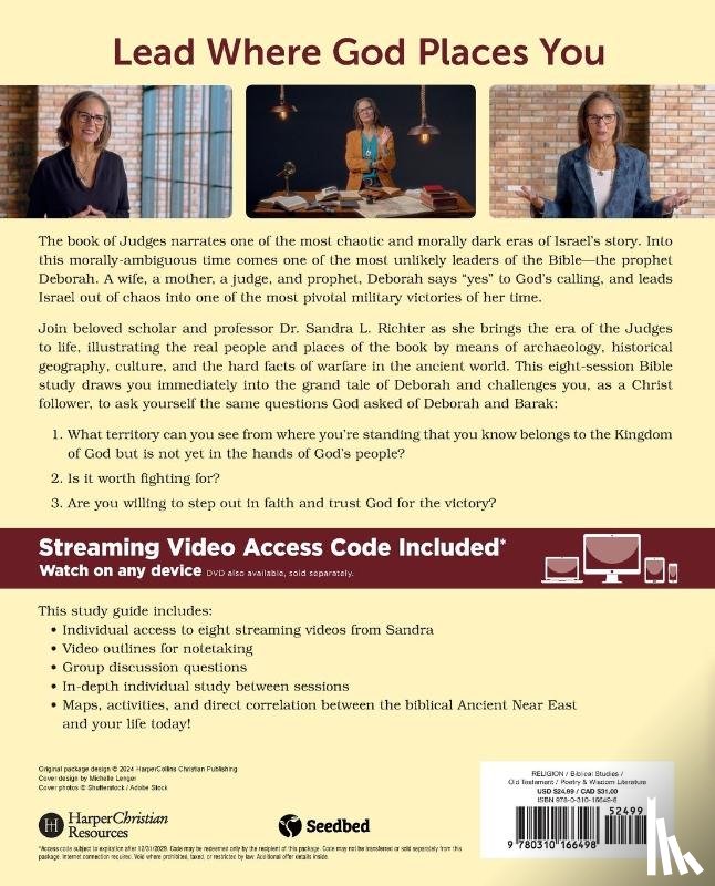 Richter, PhD - Deborah Bible Study Guide plus Streaming Video