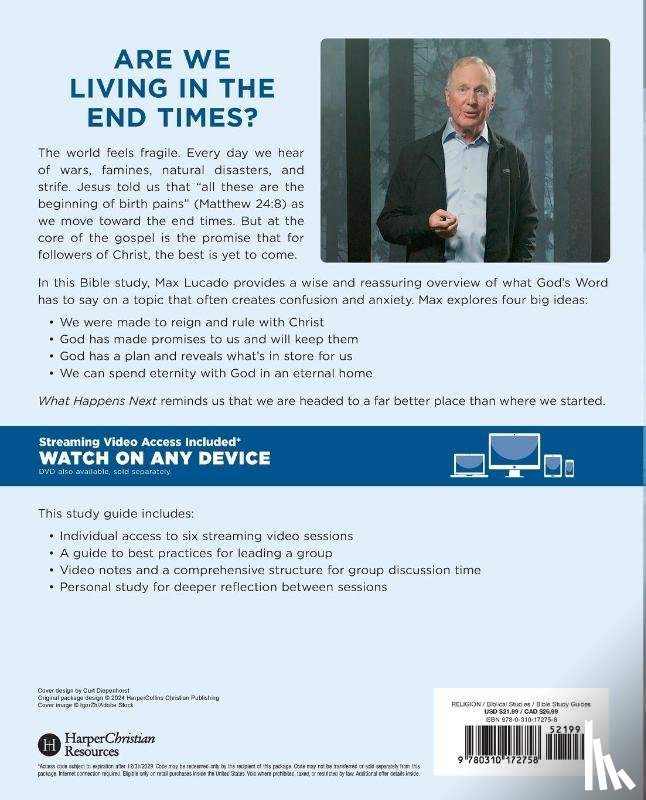 Lucado, Max - What Happens Next Bible Study Guide plus Streaming Video
