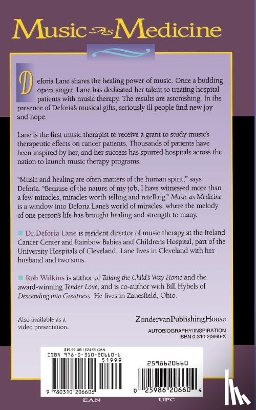 Lane, Deforia, Wilkins, Rob - Music as Medicine