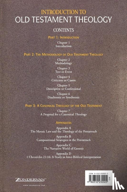 Sailhamer, John H. - Introduction to Old Testament Theology