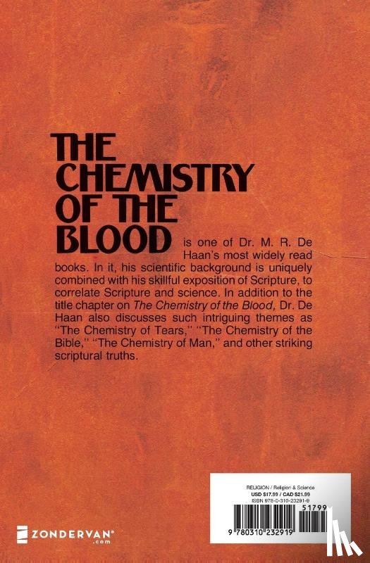 DeHaan, M.R. - The Chemistry of the Blood